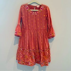 Egg girls boho embroidered dress size 6